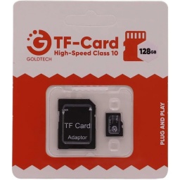 MEMORIA MICROSD 128GB CON ADAPTADOR MICRO-SD CLASE 10 GOLDTECH