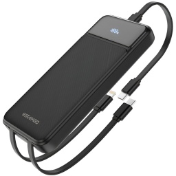 POWER BANK O BATERIA DE RESPALDO DE 3 CABLES USB CARGADOR DE EMERGENCIA 10000MAH PARA AVION P-12B