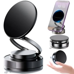 SOPORTE MAGNETICO PARA CELULAR CON VENTOSA PARA AUTO O MULTIPLES USOS EN LA CASA PLEGABLE