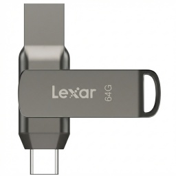 PEN DRIVE 64GB DUAL DRIVE USB-C Y TIPO A PENDRIVE JUMPDRIVE D400 USB 3.2 LEXAR IPHONE 15 16 17