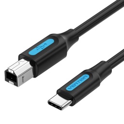 CABLE IMPRESORA 2M METROS USB-C A USB TIPO B IMPRESORA USB 2.0 LASER CHORRO DE TINTA Y MULTIFUNCION