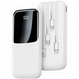 POWER BANK O BATERIA DE RESPALDO DE 4 CABLES USB CARGADOR DE EMERGENCIA 20000MAH PARA AVION TR-972