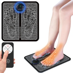 MASAJEADOR ALFOMBRA DE PIES ELECTRO ESTIMULADOR CON 8 MODOS  19 INTENSIDADES USB CONTROL REMOTO