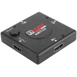 SWITCH HDMI 1.4 1080P 3 ENTRADAS FULL HD AUDIO VIDEO 1 SALIDA HDMI ( 4 CONECTORES HEMBRA )
