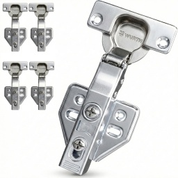 PACK X4 BISAGRAS AUTORETEN CON FRENO PISTON CIERRE SUAVE AMORTIGUADA SISTEMA BOTON SACAR PUERTA