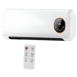 CALEFACTOR DE PARED CON DISPLAY + ACCESORIO PARA SECAR ROPA 2000W BLANCO