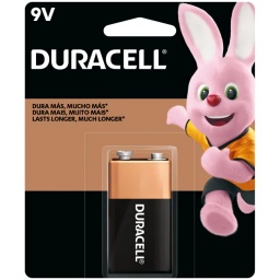 BATERIA PILA ALCALINA DURACELL 9V POWER ALKALINE LONG PILA 6LR61 MN1604