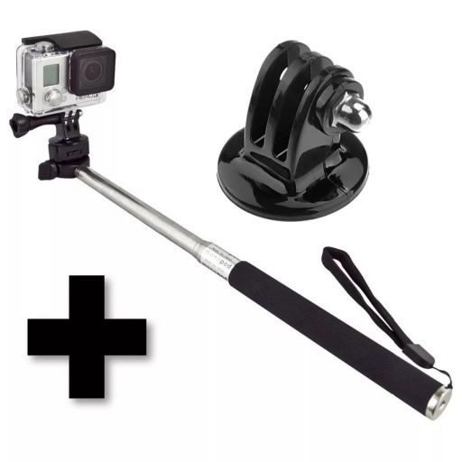 KIT SELFIE MONOPOD + ADAPTADOR PARA GOPRO HERO CÁMARAS