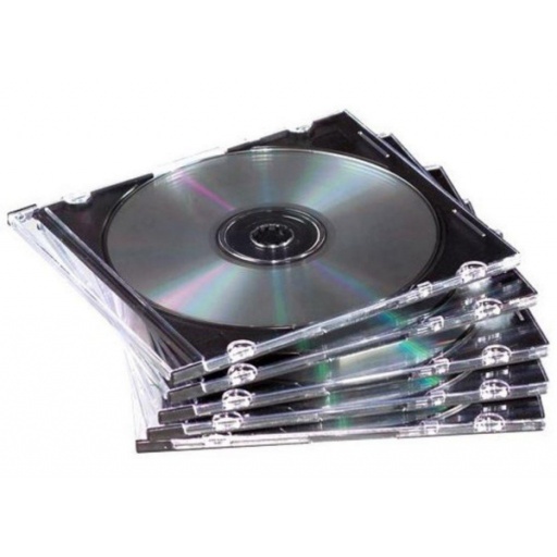 CAJA O ESTUCHE PARA DVD / CD PLASTICO UN SOLO LADO AUDIO Y VIDEO