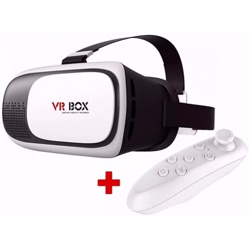 LENTES 3D VRBOX CARDBOARD CON CONTROL BLANCO