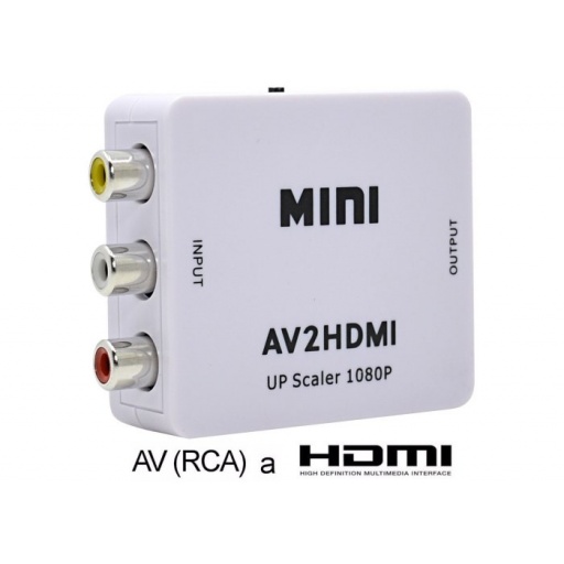 ADAPTADOR CONVERTIDOR RCA A HDMI