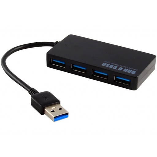 HUB USB 3.0 DE 4 CON CABLE PUERTOS ALTA VELOCIDAD