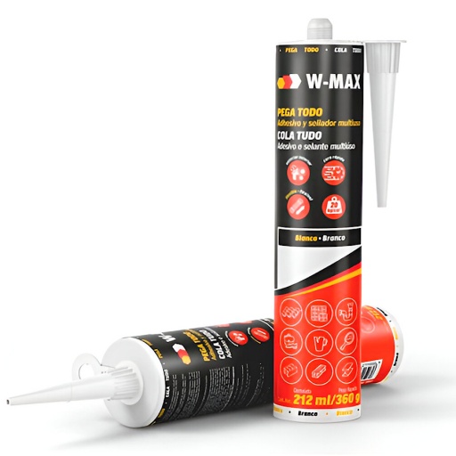 PEGAMENTO MULTI USO PEGA TODO BLANCO 212 ML/ 360 G W-MAX MULTIPLES SUPERFICIES INTERIORES EXTERIORES