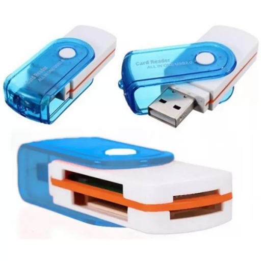 LECTOR DE TARJETAS MEMORIA USB 2.0 SD MICROSD SDHC STICK M2