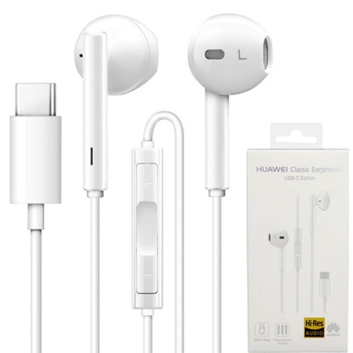 AURICULAR STEREO MANOS LIBRES HUAWEI CLASSIC EARPHONES USB-C TIPO TYPE C