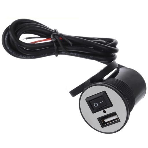 CARGADOR DE CELULAR PARA MOTOS 1 USB 5V 2.1A