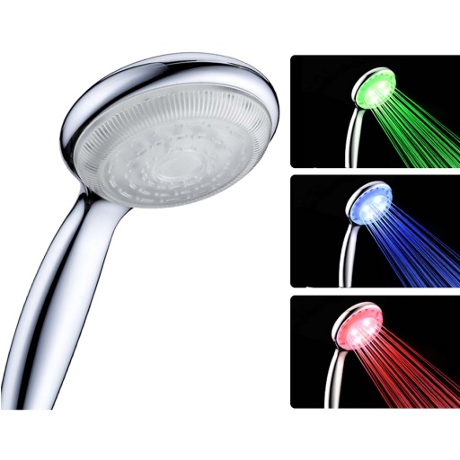 CABEZAL DUCHA O DUCHERO LUZ LED RGB DE COLORES HOGAR Cocina y Baño