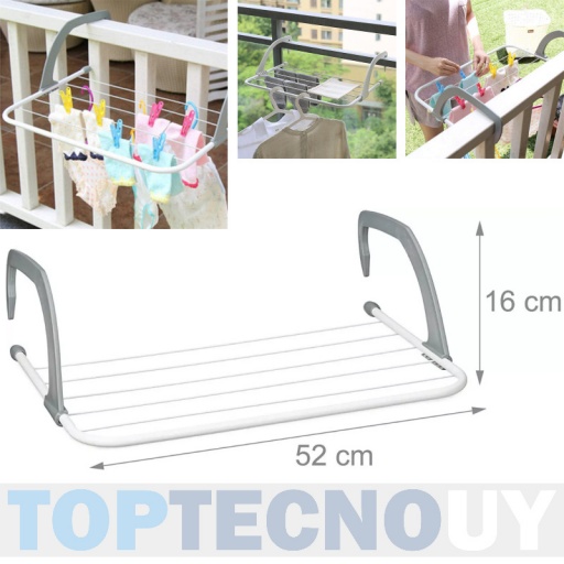 TENDEDERO PARA VENTANAS BALCON COLGAR ROPA EN BARANDAS PRACTICO TENDER HOGAR