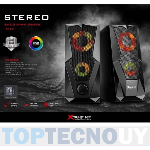 Parlante Gamer Altavoz PC RGB Speaker Barra Sonido Xtrike Me SK-600 XTRIKE  ME