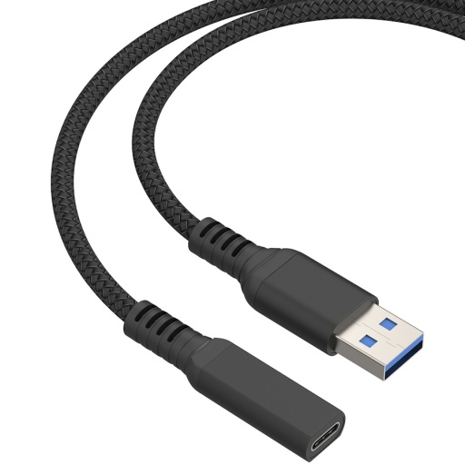 CABLE EXTENSION ALARGUE USB 3.0 MACHO A USB-C HEMBRA 3 MTS METROS TIPO A(M) A TYPE C(H)