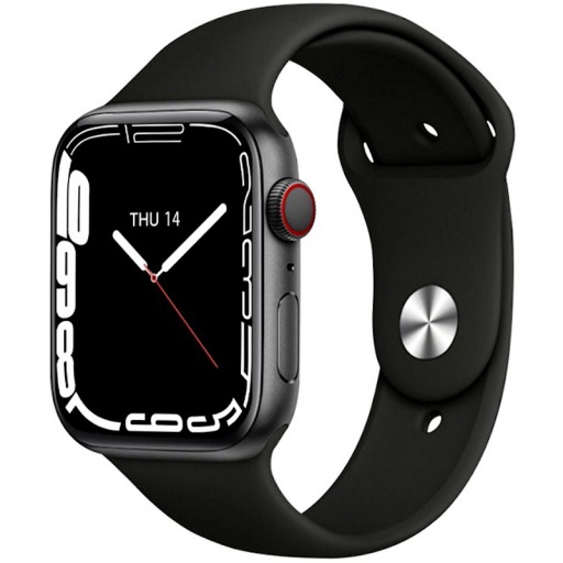 SMART WATCH RELOJ INTELIGENTE BLUETOOTH SIMIL SERIE 8 - NEGRO - APP QRUNNING IOS ANDROID SW-08Z