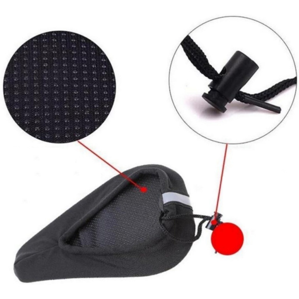 GENERICO Funda Para Sillín De Bicicleta Gel Acolchonado Funda Asiento