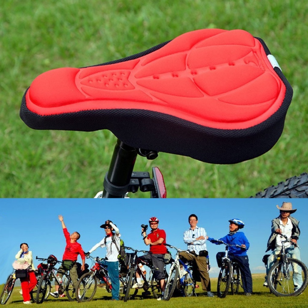 Simpeak Funda Sillin Bicicleta Gel, Cubierta de Asiento de Bicicleta  Resistente Al Agua y al Polvo