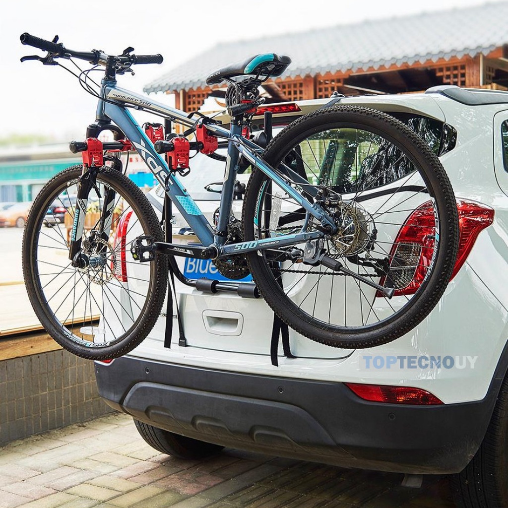 Porta bicicletas OxGord, porta bicicletas para la mayoría de autos Sedán,  sostiene Dos Bicicletas