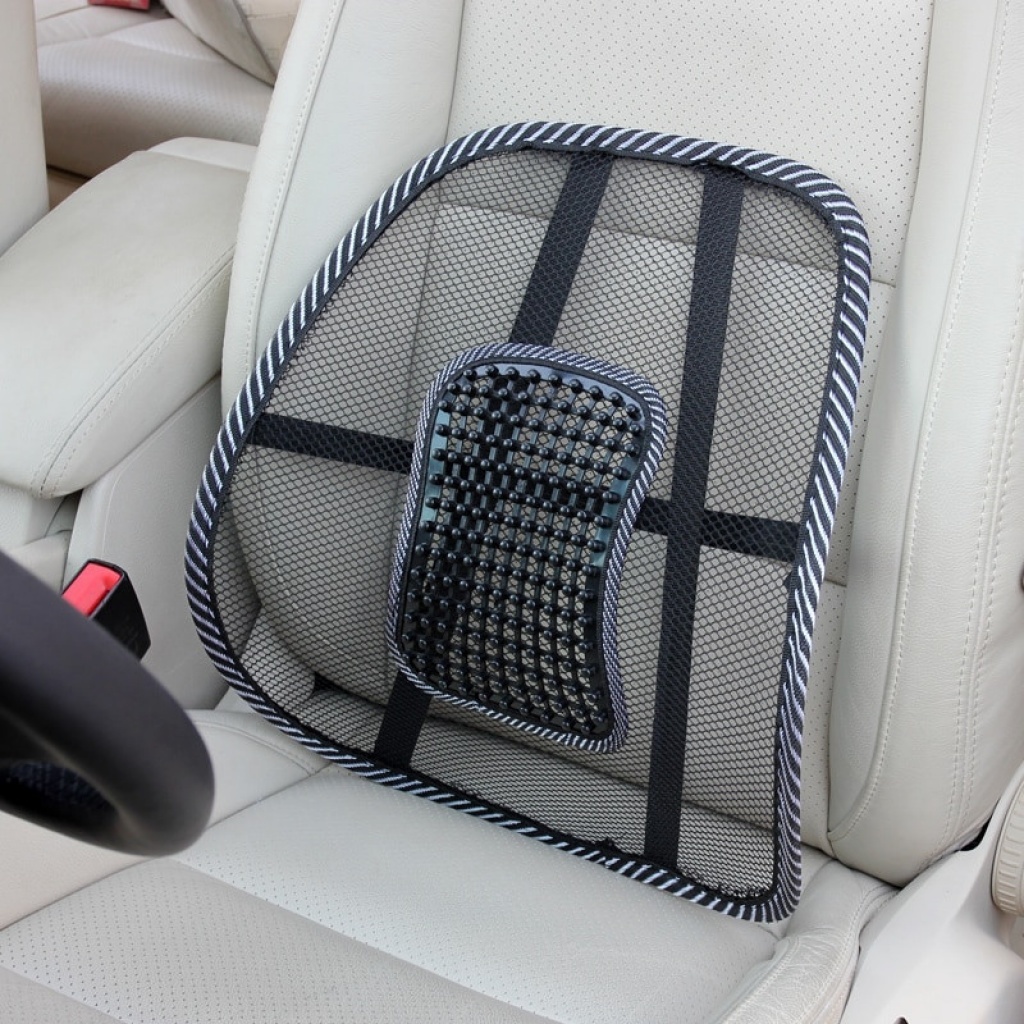 Soporte y respaldo lumbar para asiento de auto, silla o sillón