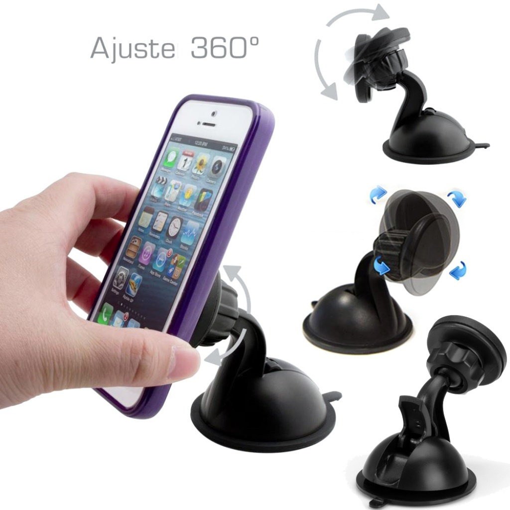 SOPORTE MAGNETICO PARA CELULAR CON VENTOSA PARA AUTO AUTO Soportes para el  celular