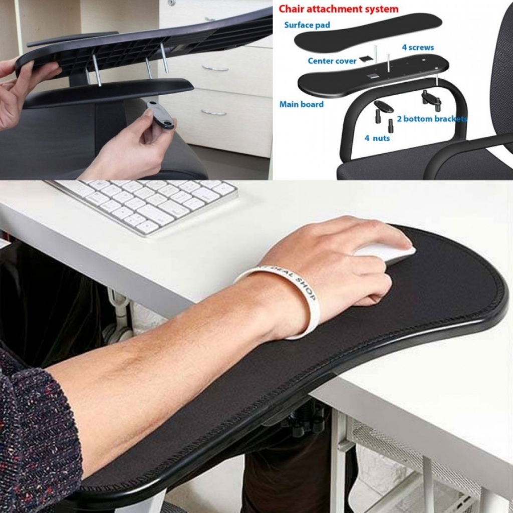 MOUSE PAD CON APOYA BRAZO ERGONOMICO APOYO ANTEBRAZO ANTI TENDINITIS HOGAR