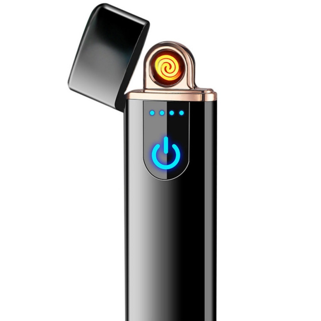 ENCENDEDOR ELECTRONICO DE CIGARILLOS USB RECARGABLE METAL HOGAR