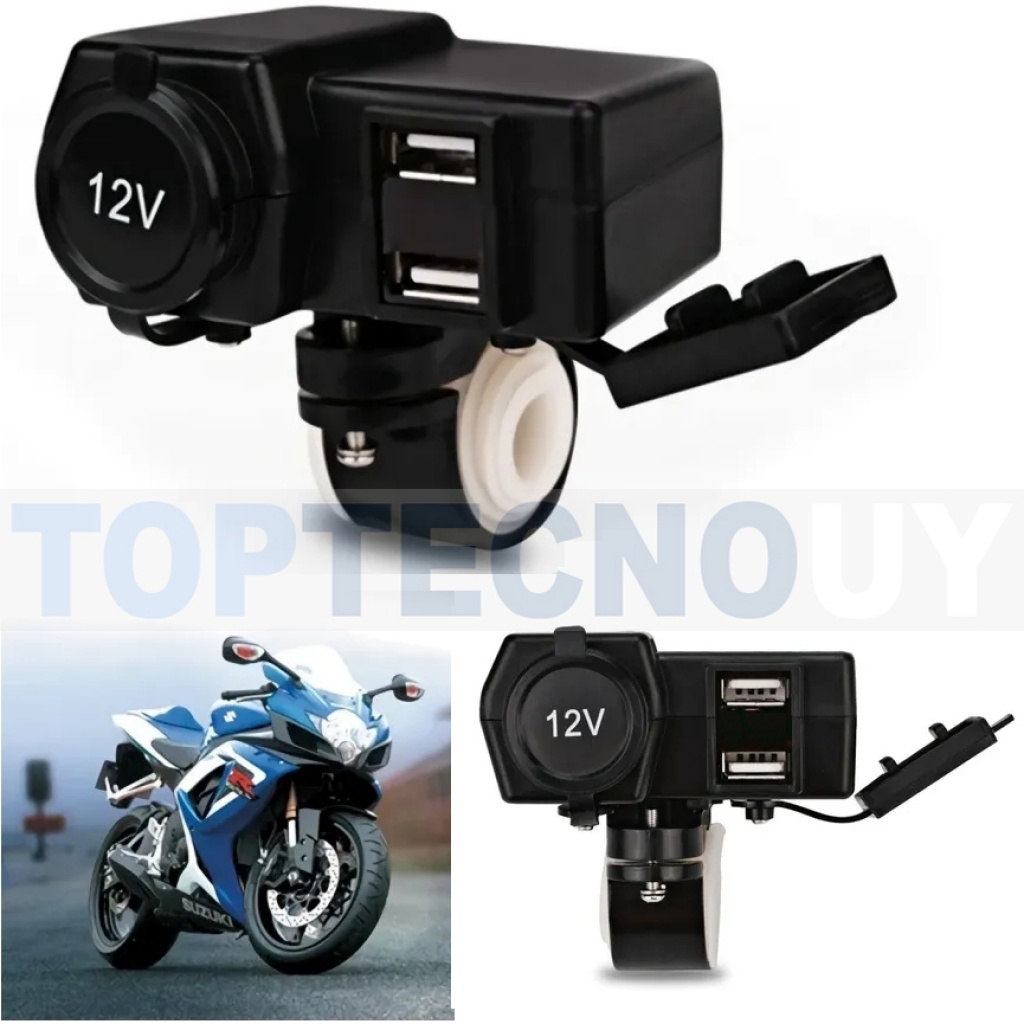 CARGADOR USB DOBLE PARA MOTOS KMS – KMMOTOSHN