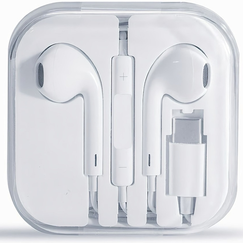 AURICULARES CON MANOS LIBRES USB-C TIPO C EARPOD CALIDAD PREMIUM COMPATIBLE  IPHONE 15 TODOS CELULARE