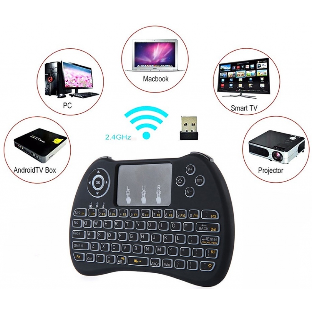 Teclado Inalambrico Touchpad para Smart TV y PC Philco W608N