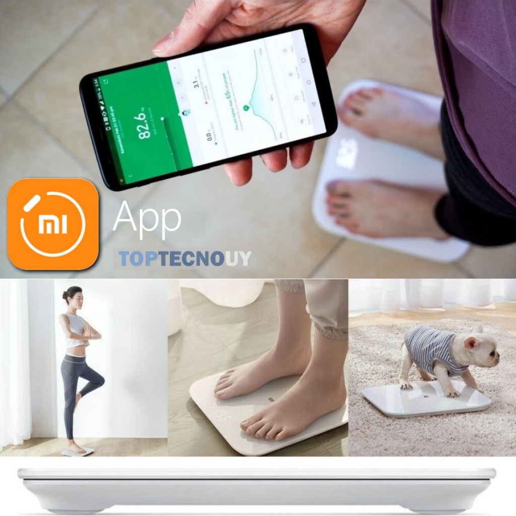 BALANZA INTELIGENTE XIAOMI MI SMART SCALE 2 BLUETOOTH APP HOGAR