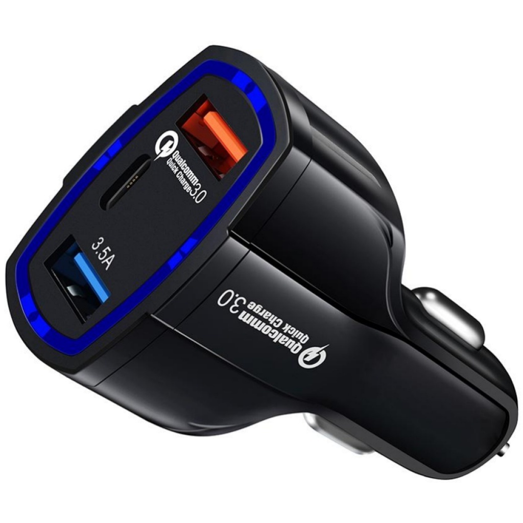 Cargador Auto 12v Qualcomm 3.0 Carga Rapida Quick Charge