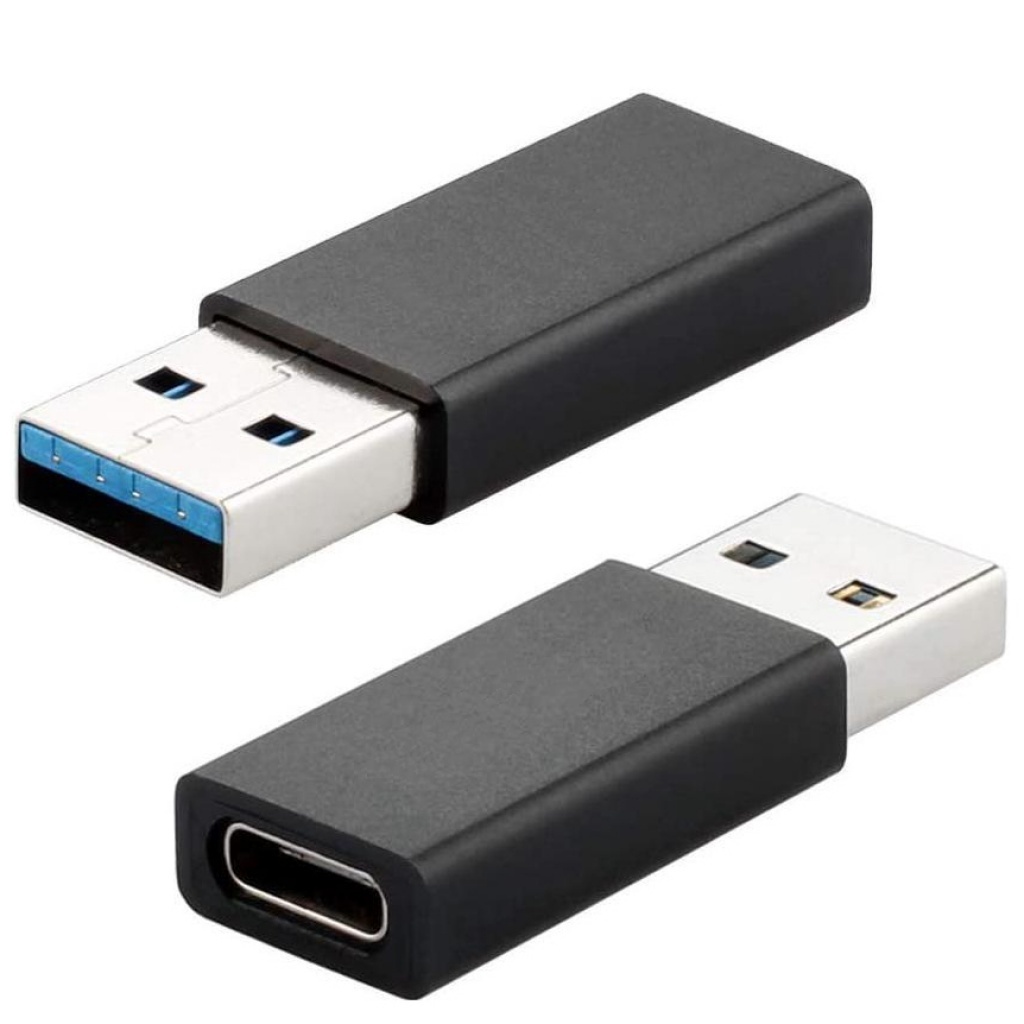 2x USB 3.1 Tipo C Hembra a USB 3.0 A Macho Adaptador Datos+Carga