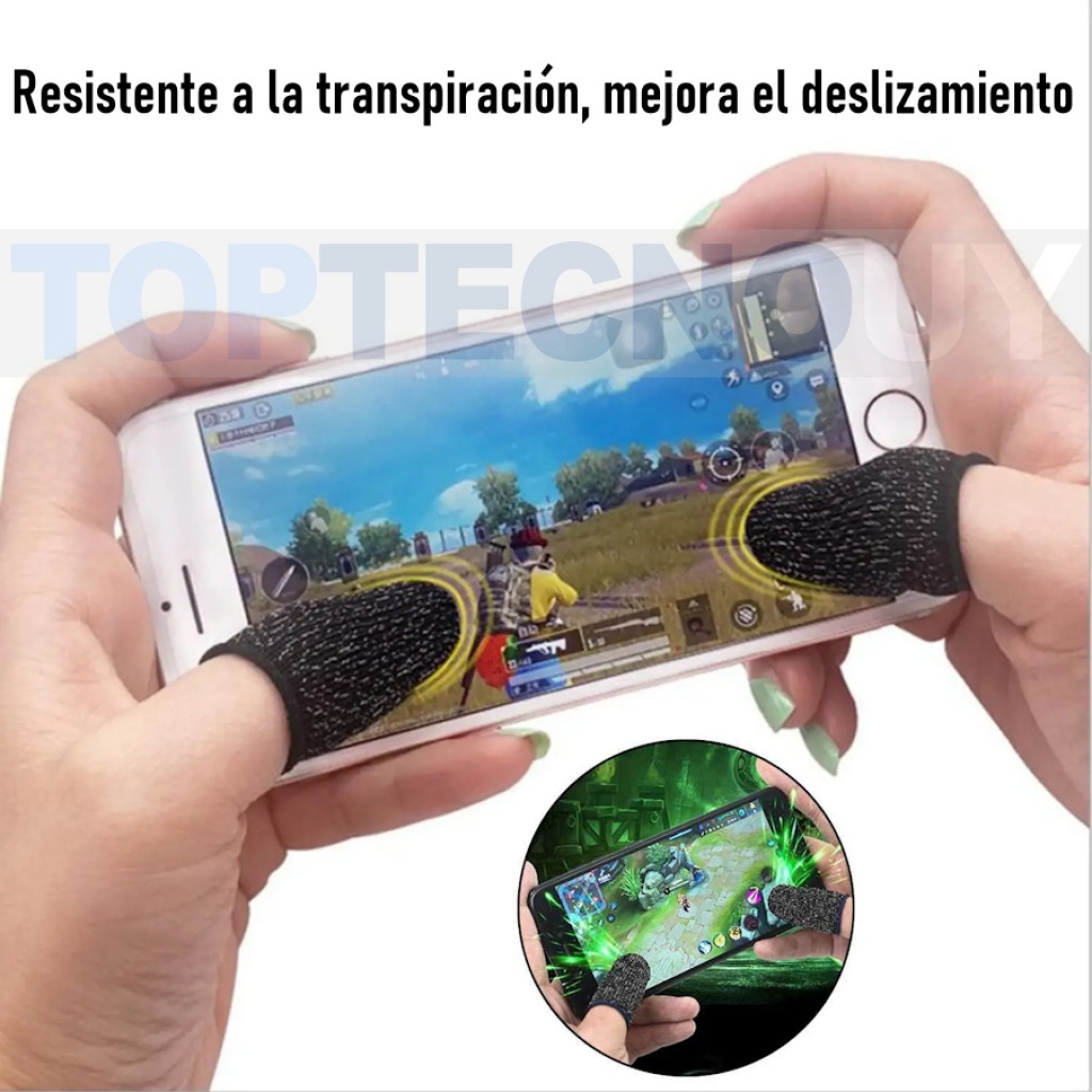 DEDALES FUNDA PARA DEDOS GAMING PROTECTOR CELULAR GAMER (PAR) TACTIL PUBG  GAMERS