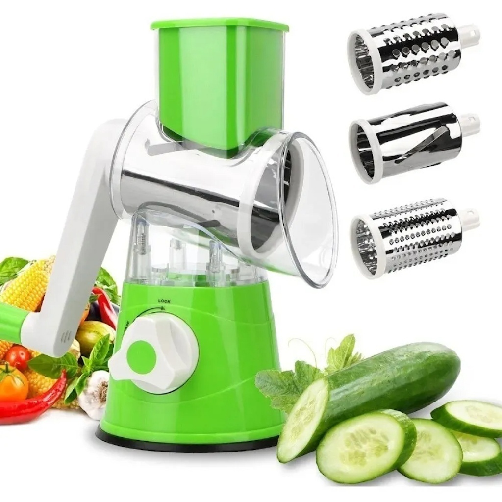 RALLADOR CORTADOR REBANADOR VEGETALES VERDURAS QUESO FRUTAS