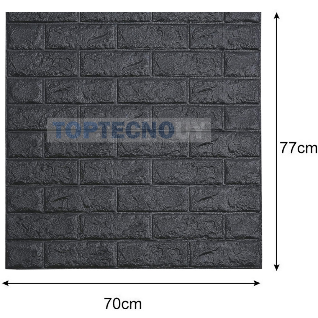 Pack X 10 Placa Revestimiento Pared Autoadhesiva 70x77cm 8mm