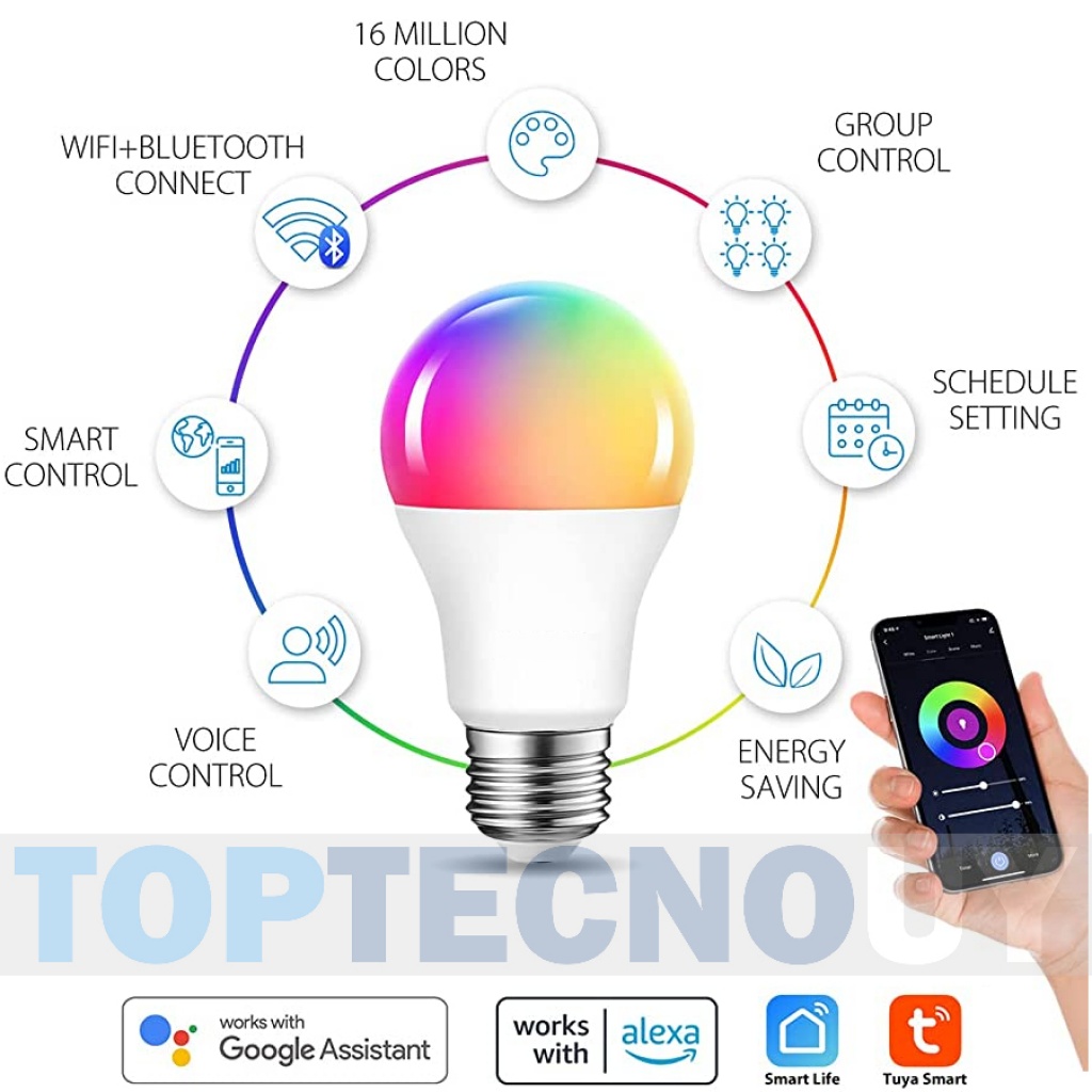 Tira Led Wifi Rgb Inteligente Yeelight Google Homekit Alexa Color de la luz  Blanco y Colores