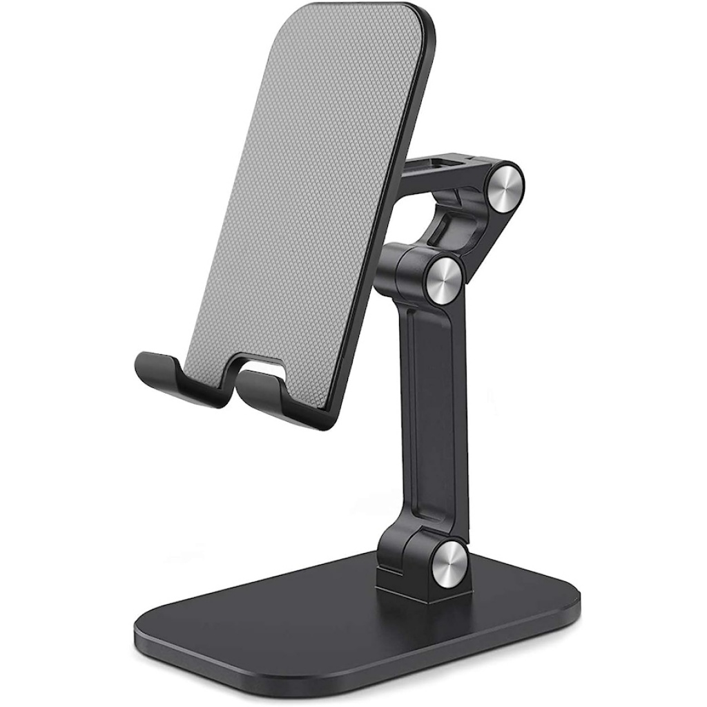 SOPORTE PLASTICO BRAZO ARTICULADO PLEGABLE TABLET O CELULAR PARA