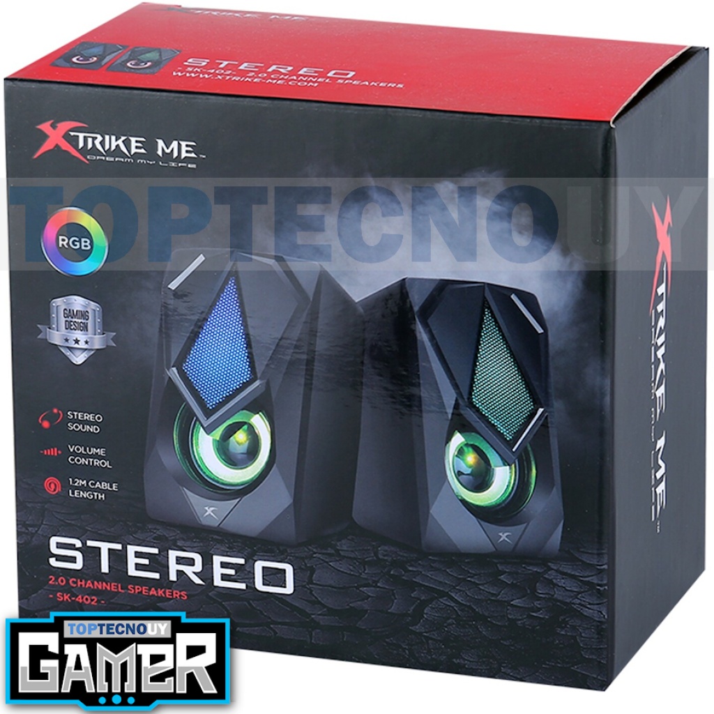 Parlante Gamer Altavoz PC RGB Speaker Barra Sonido Xtrike Me SK-600 XTRIKE  ME