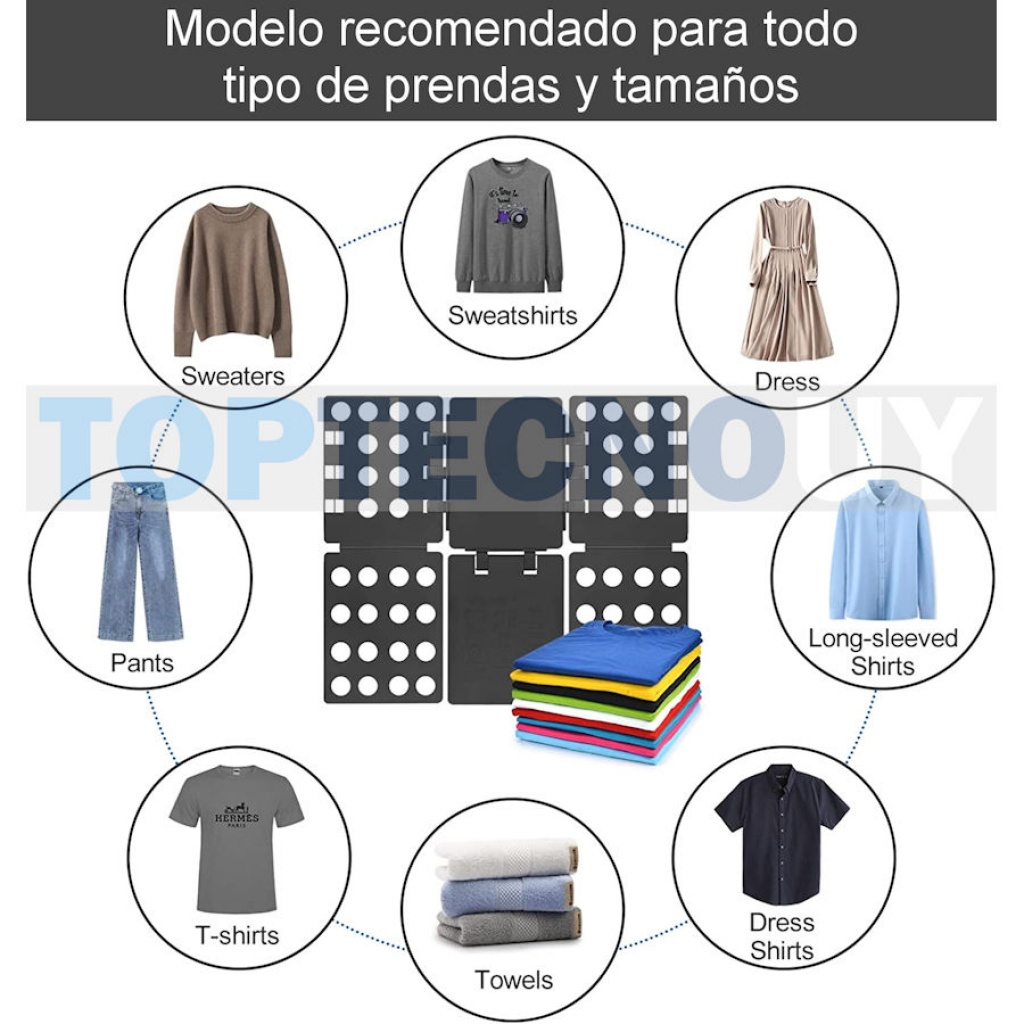 Doblador De Playeras Para Doblar Ropa Camisetas