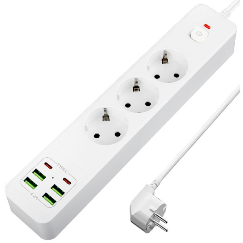 GENERICO Enchufe Pared 220v Usb Triple