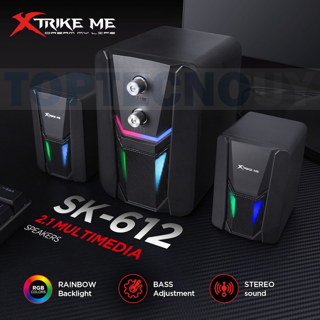 Xtrike me SK 610 - Altavoces de 3 pulgadas - Potencia de 5W - USB