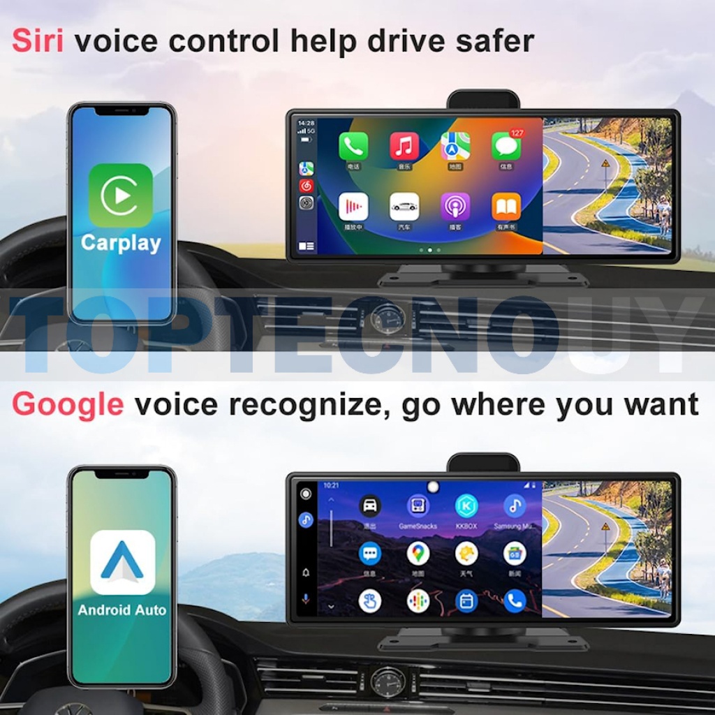 Pantalla con Android Auto y Apple Carplay SIN INSTALACIÓN