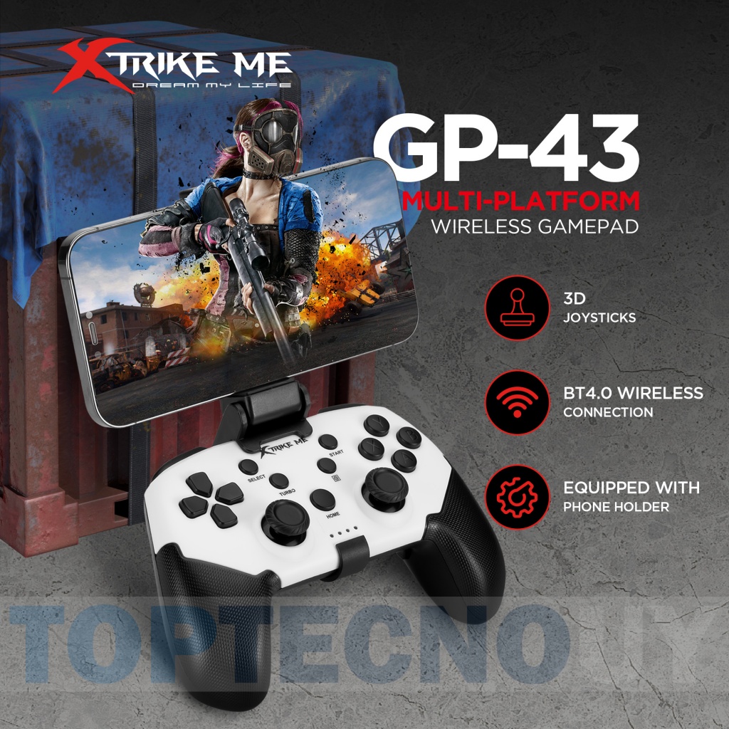 Control Gamer Mando Videojuegos Gamepad Gaming Xtrike Me Pc