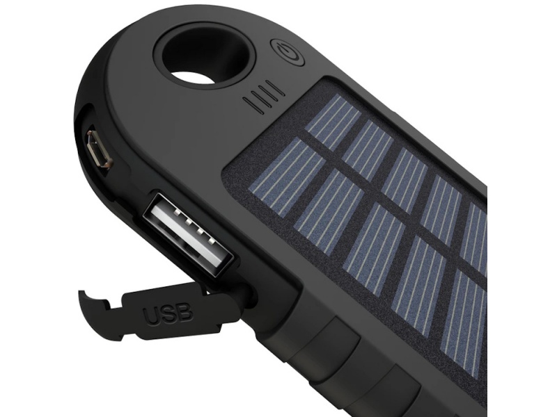 CARGADOR DE EMERGENCIA O POWER BANK SOLAR 5000 MAH